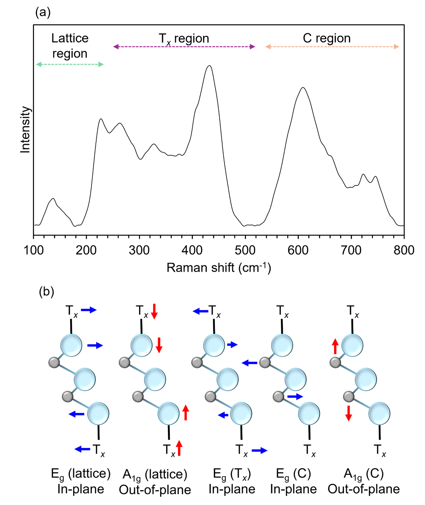 Raman spectrum of Ti3C2Tx